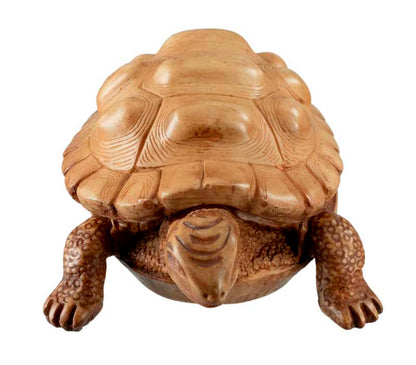 Boîte À Bijoux Tortue En Résine Beige – Artisanat Népalais