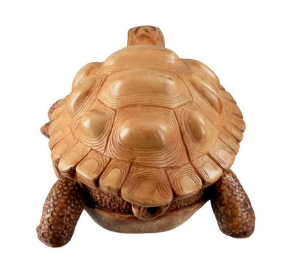 Boîte À Bijoux Tortue En Résine Beige – Artisanat Népalais