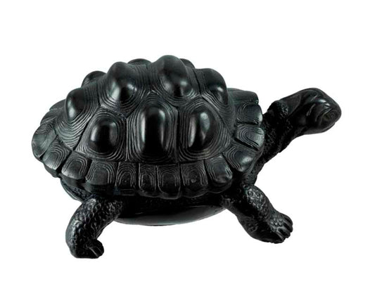 Boîte À Bijoux Tortue En Résine Noire – Artisanat Népalais