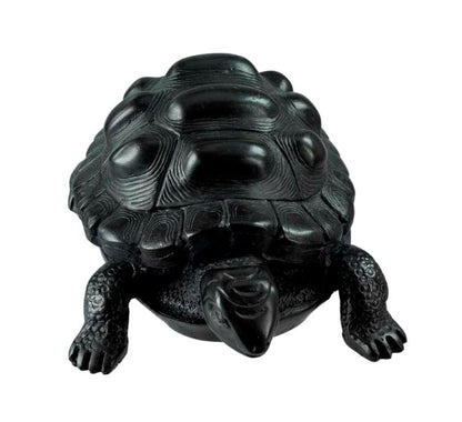Boîte À Bijoux Tortue En Résine Noire – Artisanat Népalais