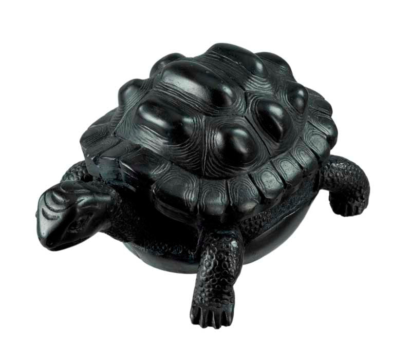 Boîte À Bijoux Tortue En Résine Noire – Artisanat Népalais