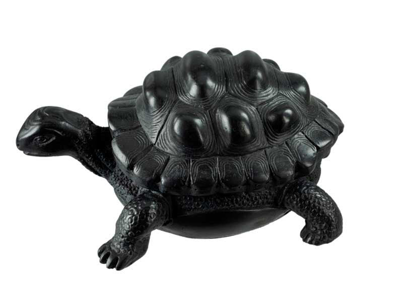 Boîte À Bijoux Tortue En Résine Noire – Artisanat Népalais