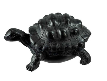 Boîte À Bijoux Tortue En Résine Noire – Artisanat Népalais