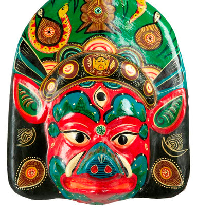 Masque Vahari – Déesse Hindoue Du Festival Indra Jatra