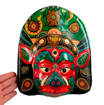Masque Vahari – Déesse Hindoue Du Festival Indra Jatra