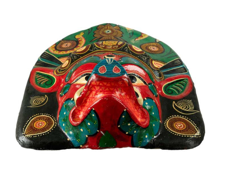 Masque Vahari – Déesse Hindoue Du Festival Indra Jatra