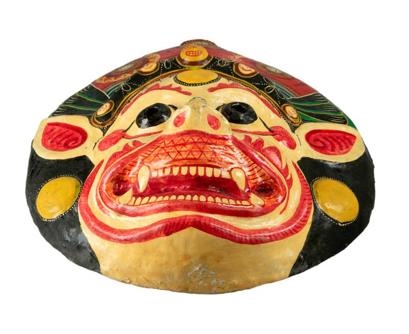 Masque Vahari Népalais – Déesse Hindoue Pour Danse Rituelle