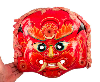 Masque Lakhey Népalais – Masque De Danse Rituelle Du Festival Indra Jatra