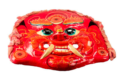 Masque Lakhey Népalais – Masque De Danse Rituelle Du Festival Indra Jatra