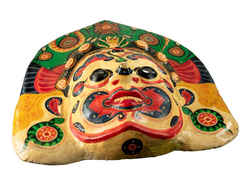 Masque Lakhe Népalais – Masque De Danse Rituelle Du Festival Indra Jatra