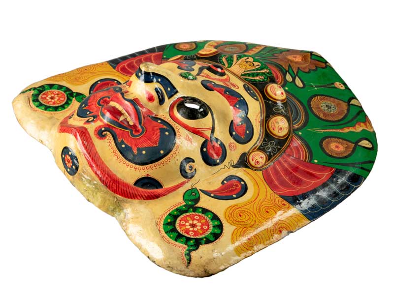 Masque Lakhe Népalais – Masque De Danse Rituelle Du Festival Indra Jatra