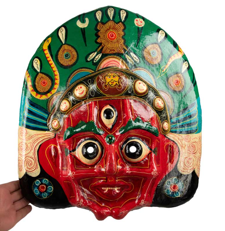 Masque Lakhe Kali Demon Népalais – Masque De Danse Rituelle Du Festival Indra Jatra