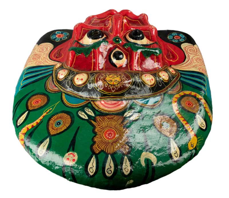 Masque Lakhe Kali Demon Népalais – Masque De Danse Rituelle Du Festival Indra Jatra
