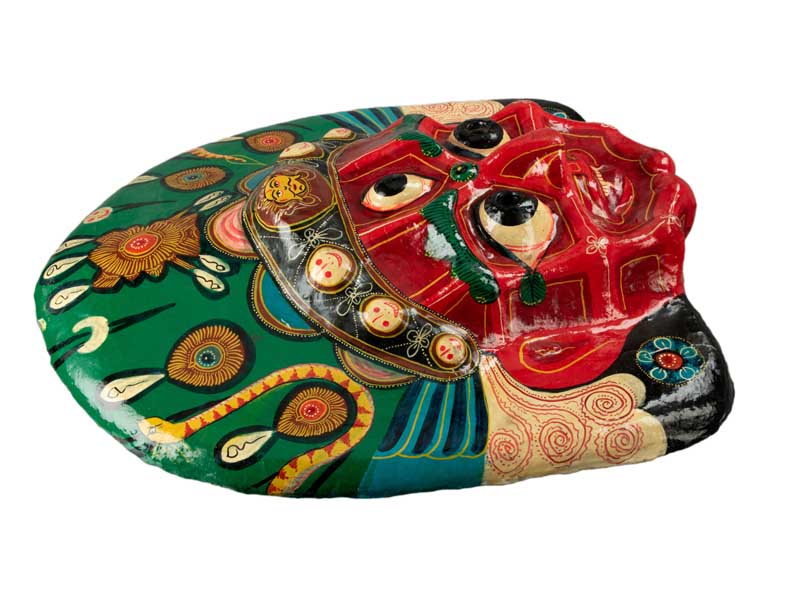 Masque Lakhe Kali Demon Népalais – Masque De Danse Rituelle Du Festival Indra Jatra