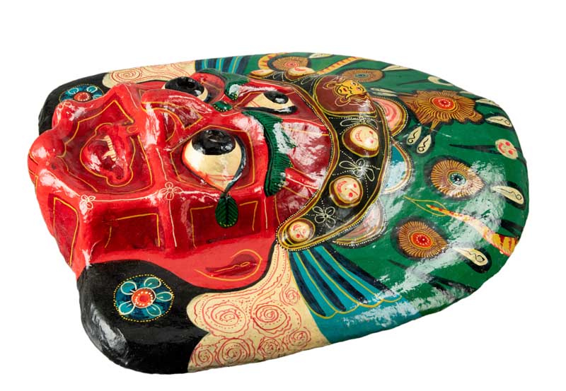 Masque Lakhe Kali Demon Népalais – Masque De Danse Rituelle Du Festival Indra Jatra