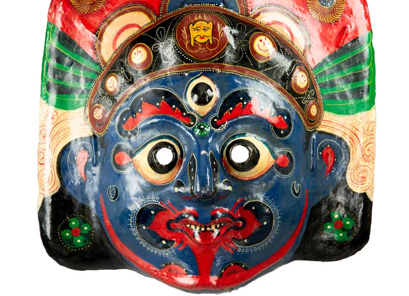 Masque Lakhey Népalais – Masque De Danse Rituelle Du Festival Indra Jatra