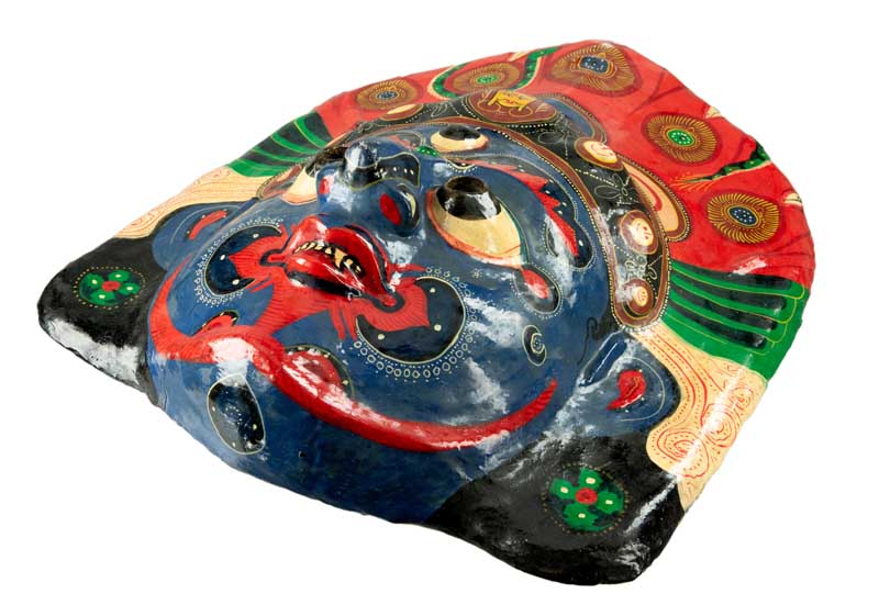 Masque Lakhey Népalais – Masque De Danse Rituelle Du Festival Indra Jatra