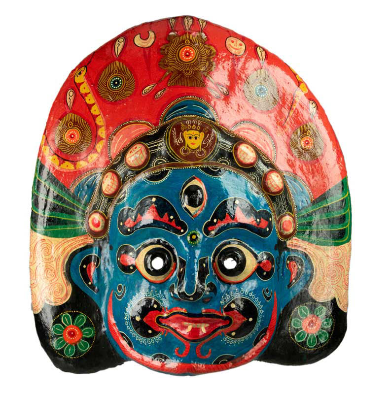 Masque Lakhey Népalais – Masque De Danse Rituelle Du Festival Indra Jatra