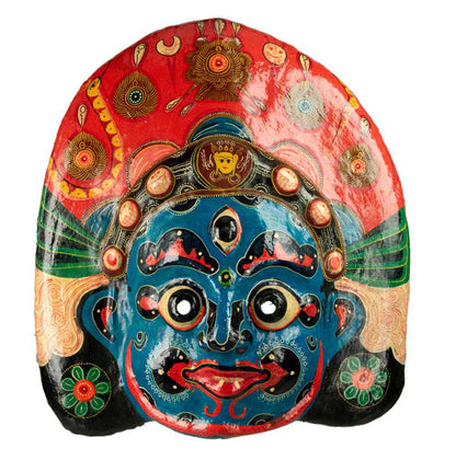 Masque Lakhey Népalais – Masque De Danse Rituelle Du Festival Indra Jatra