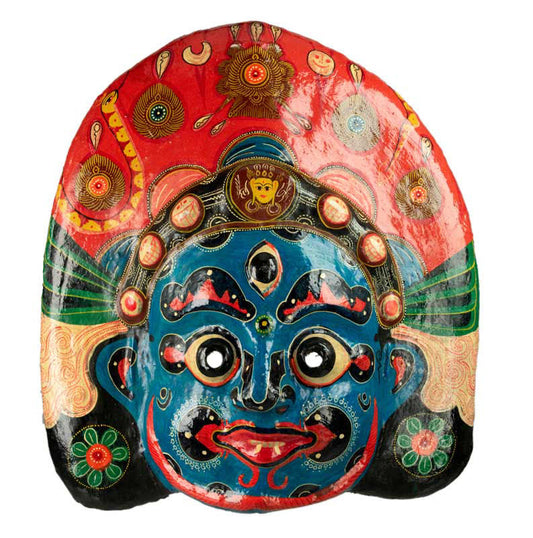 Masque Lakhey Népalais – Masque De Danse Rituelle Du Festival Indra Jatra