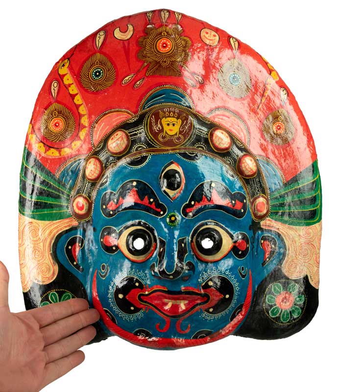 Masque Lakhey Népalais – Masque De Danse Rituelle Du Festival Indra Jatra