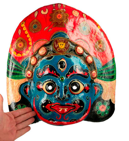 Masque Lakhey Népalais – Masque De Danse Rituelle Du Festival Indra Jatra