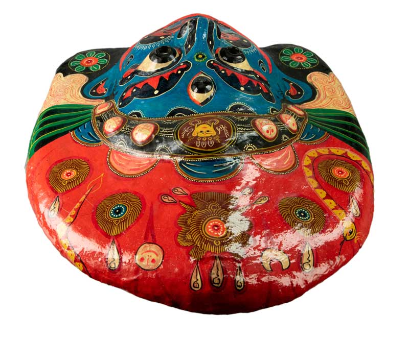 Masque Lakhey Népalais – Masque De Danse Rituelle Du Festival Indra Jatra
