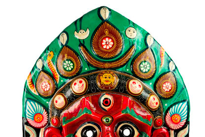Masque Lakhey Népalais – Grand Masque De Danse Rituelle Du Festival Indra Jatra
