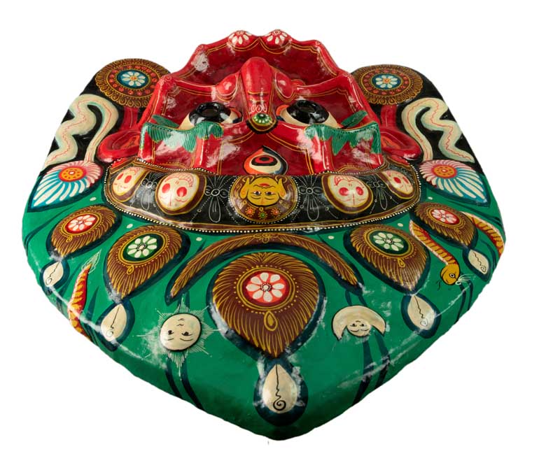 Masque Lakhey Népalais – Grand Masque De Danse Rituelle Du Festival Indra Jatra