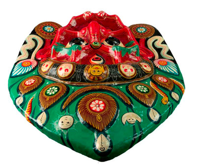Masque Lakhey Népalais – Grand Masque De Danse Rituelle Du Festival Indra Jatra
