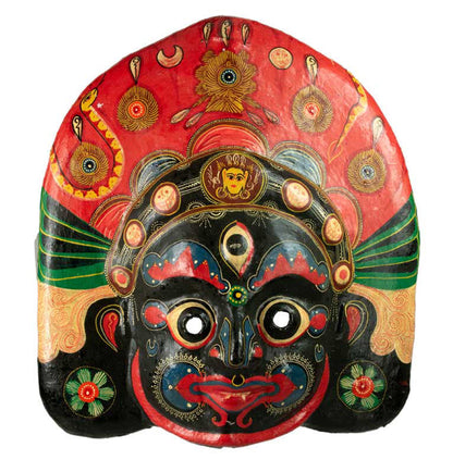 Masque Lakhey Népalais – Masque De Danse Rituelle Du Festival Indra Jatra