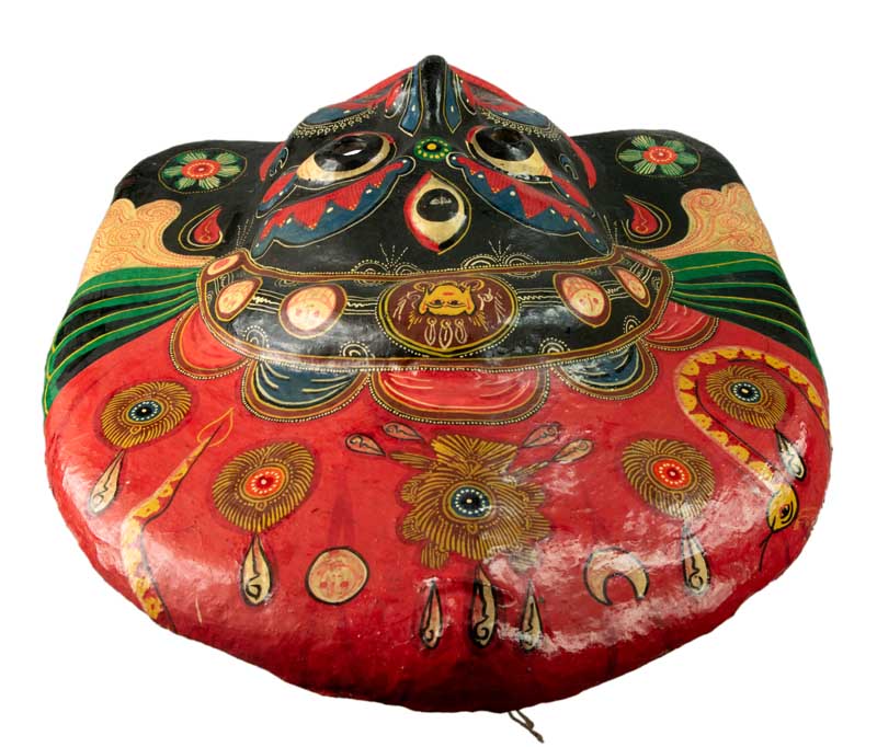 Masque Lakhey Népalais – Masque De Danse Rituelle Du Festival Indra Jatra