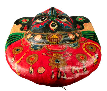 Masque Lakhey Népalais – Masque De Danse Rituelle Du Festival Indra Jatra