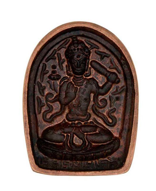 Moule Tsa-Tsa Manjushri En Alliage De Cuivre – Objet Rituel Du Bouddhisme Tibétain