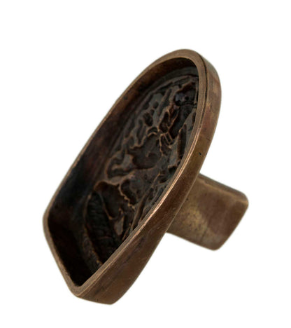 Moule Tsa-Tsa Manjushri En Alliage De Cuivre – Objet Rituel Du Bouddhisme Tibétain