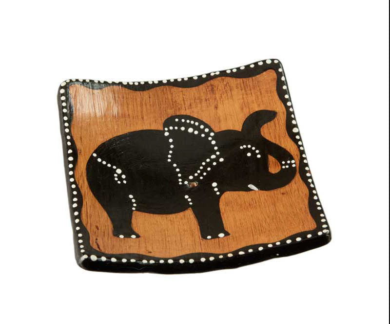 Porte-Bâton D’Encens En Céramique – Motif Éléphant, Artisanat Indonésien