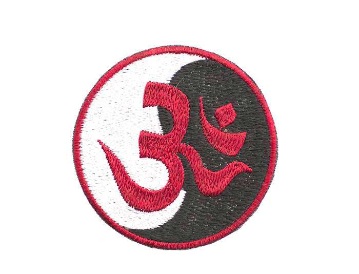 Écusson Brodé Aum Om Bouddhiste – Artisanat Népalais