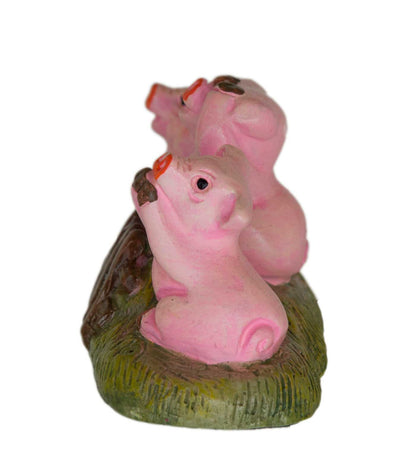 Statue 3 Petits Cochons De La Sagesse – Figurine Asiatique - Les Trois Singes De La Sagesse