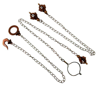 Ensemble de 14 Outils Rituels Bouddhistes Tantriques – Set Complet Vajrayana Népalais