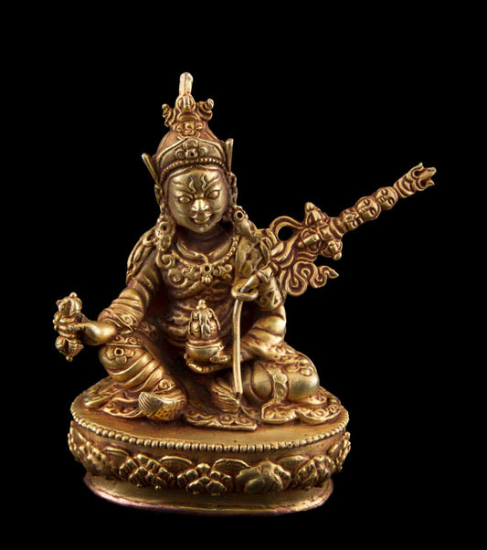 Statue de Guru Rinpoche Padmasambhava en bronze – Maître spirituel du bouddhisme tibétain