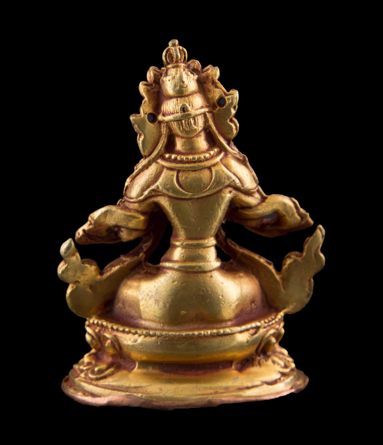 Statue de Vajradhara en cuivre doré – Bodhisattva tibétain de la sagesse ultime