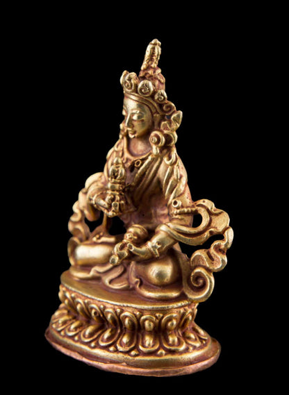 Statue de Vajrasattva en cuivre doré – Bodhisattva tibétain de la purification