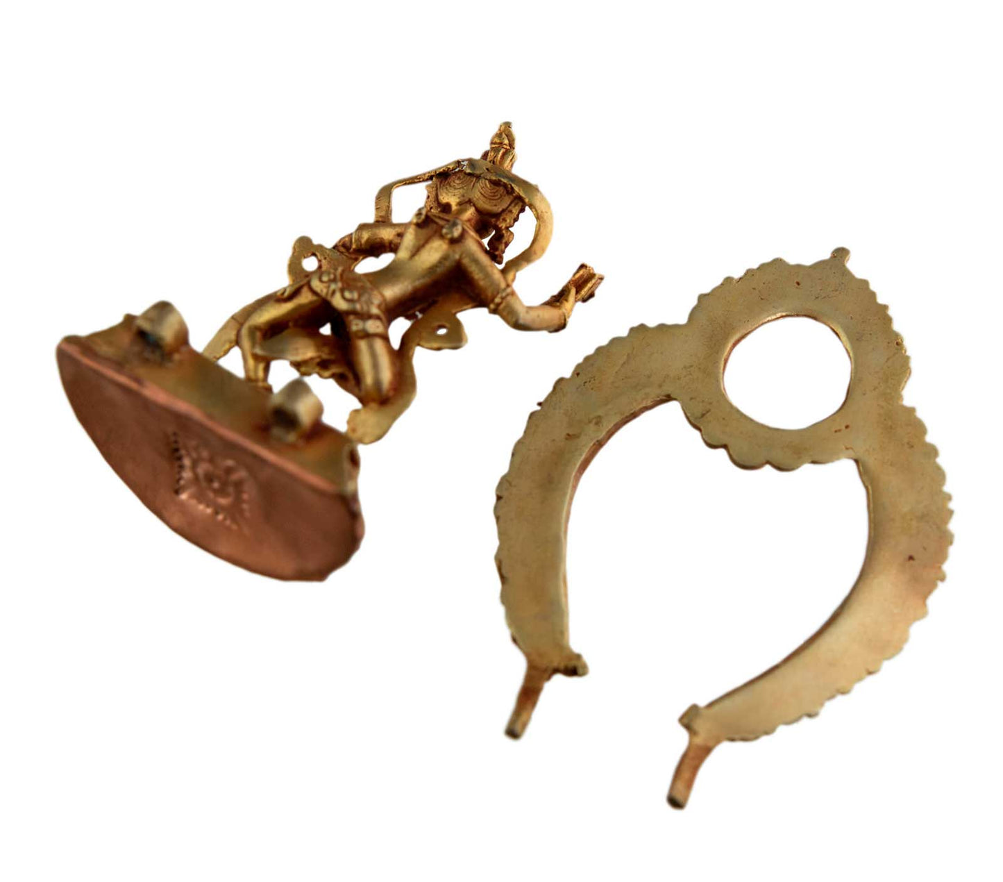 Statue de Damaru Yogini Machik Labdrön en bronze – Maîtresse spirituelle du bouddhisme tibétain