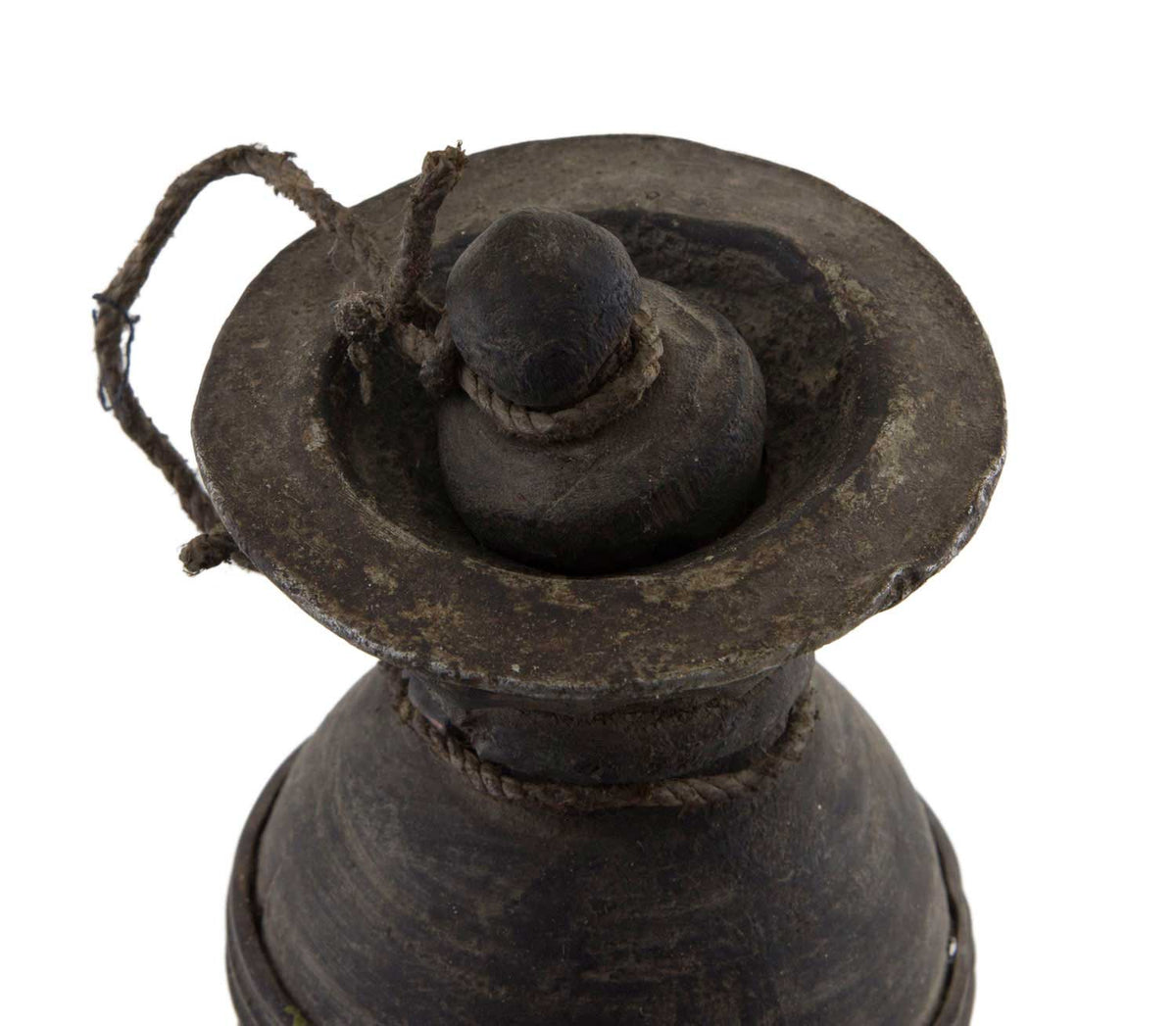 Ancien Pot à Lait Tsampa en Bois Tourné – Objet Usuel de l’Himalaya