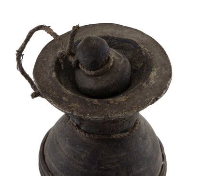 Ancien Pot à Lait Tsampa en Bois Tourné – Objet Usuel de l’Himalaya