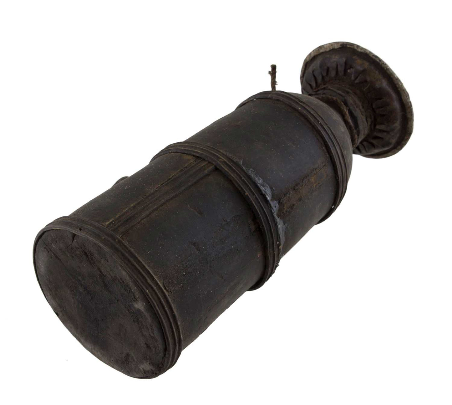 Ancien Pot à Lait Tsampa en Bois Tourné – Objet Usuel de l’Himalaya