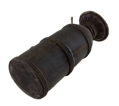 Ancien Pot à Lait Tsampa en Bois Tourné – Objet Usuel de l’Himalaya