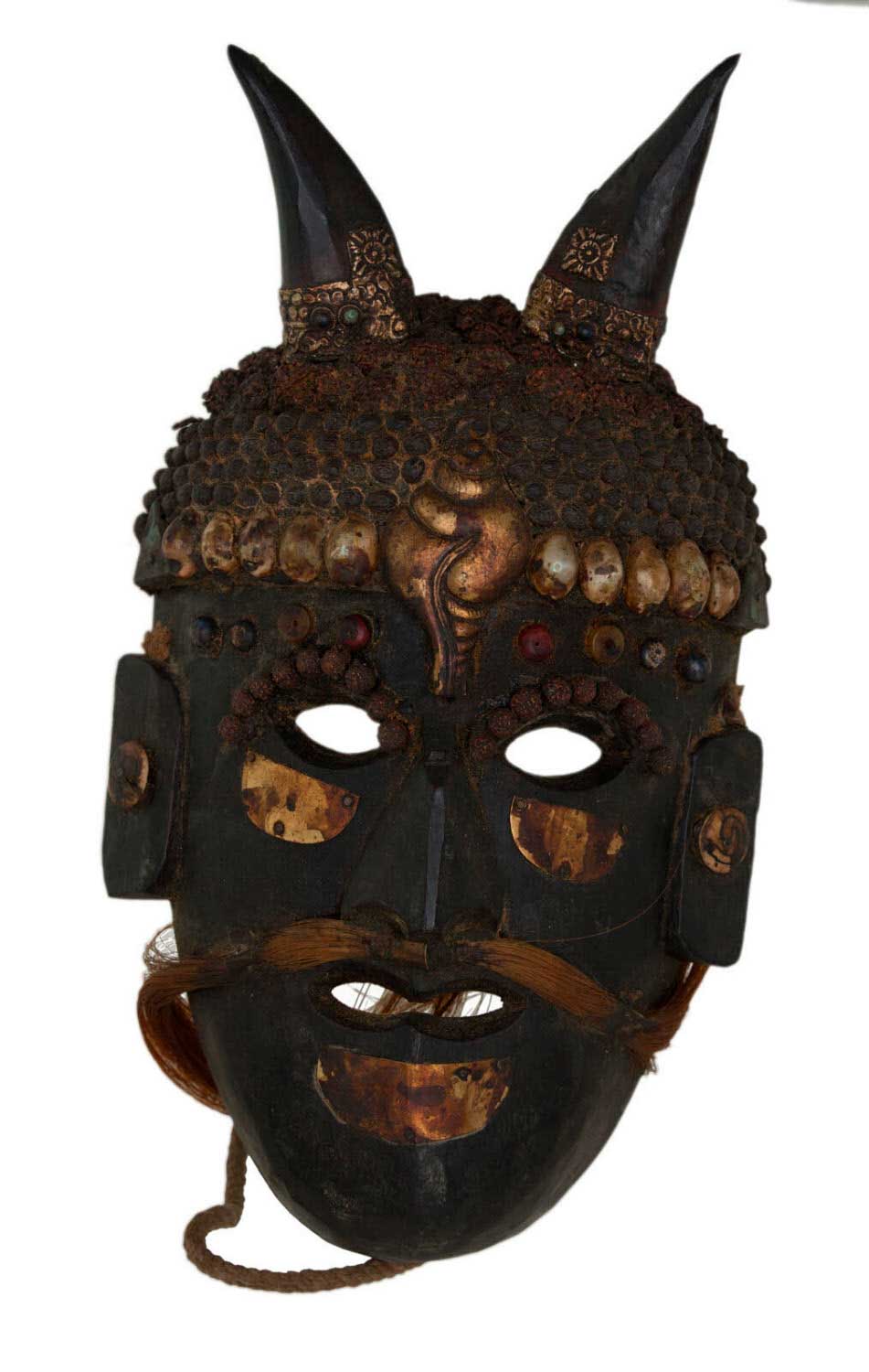 Masque De Jhakri Chamane Népalais – Masque Cérémoniel Tharu