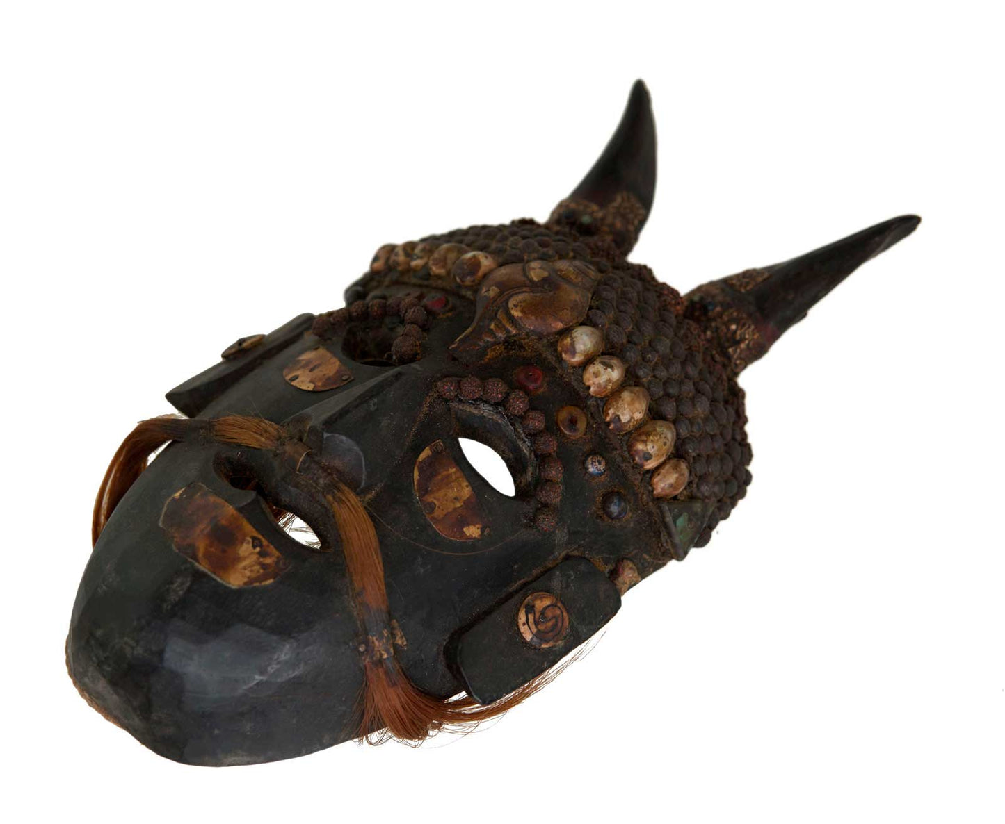 Masque De Jhakri Chamane Népalais – Masque Cérémoniel Tharu