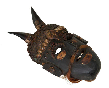 Masque De Jhakri Chamane Népalais – Masque Cérémoniel Tharu